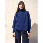 noor turtleneck in cobalt