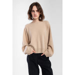 cashmere shell sweater in sand