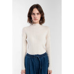 isla rib top in cream