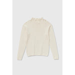 isla rib top in cream