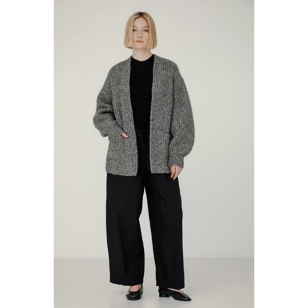 marine cardigan in granite