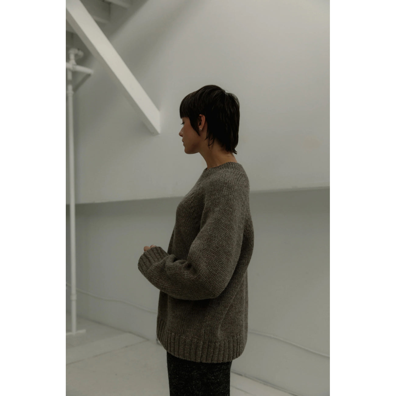 channel sweater in root