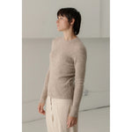 marin rib top in wheat
