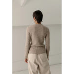 marin rib top in wheat