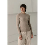 marin rib top in wheat