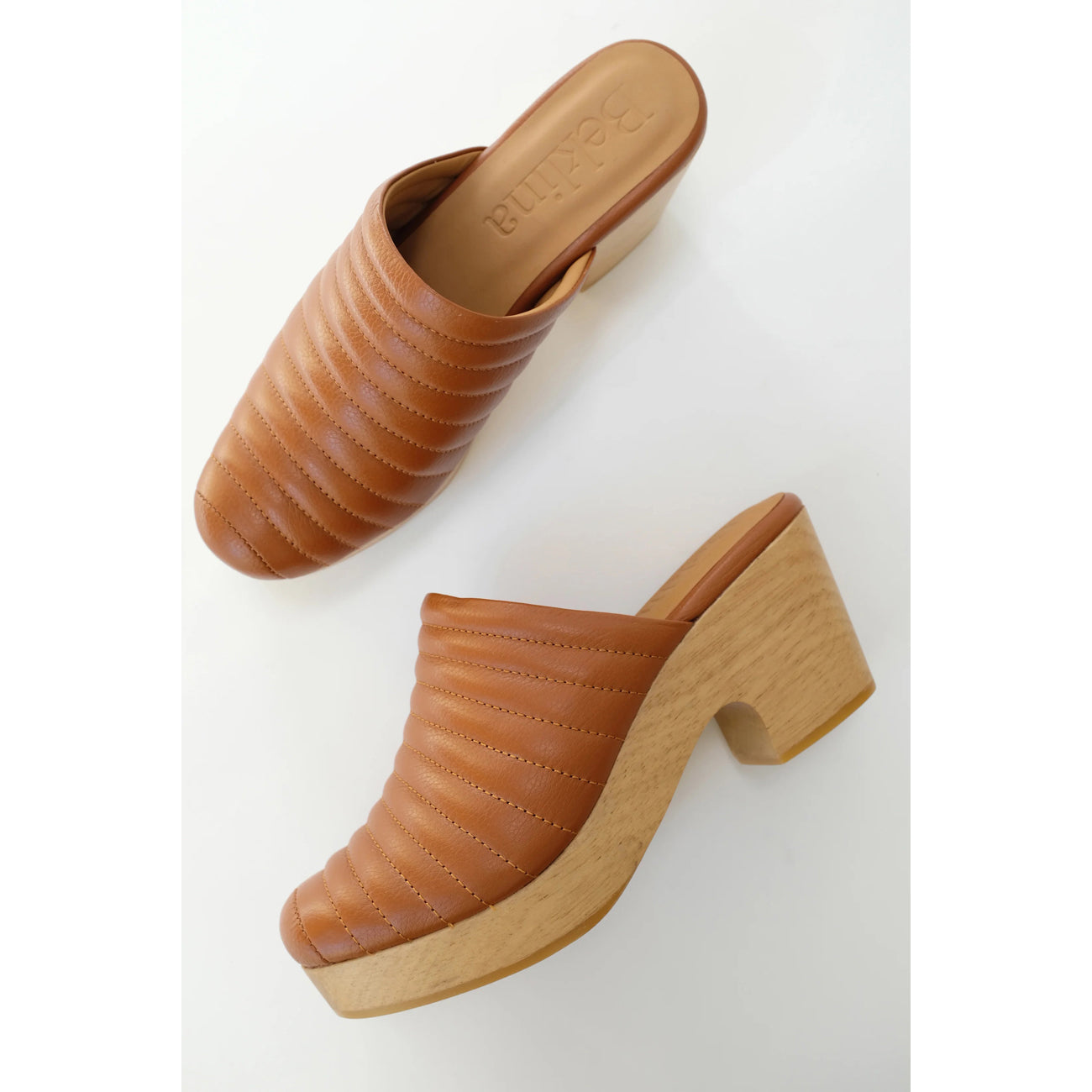 ribbed clog in cocoa