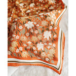 silk bandana in botanical garden