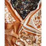 silk bandana in botanical garden