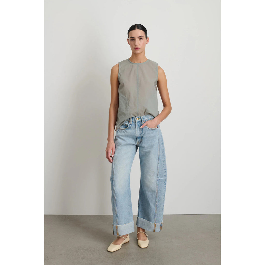 relaxed cuffed lasso in jac wash