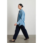 liv western shirt in park wash