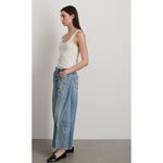 vintage lasso jean w/ hand tatted lace