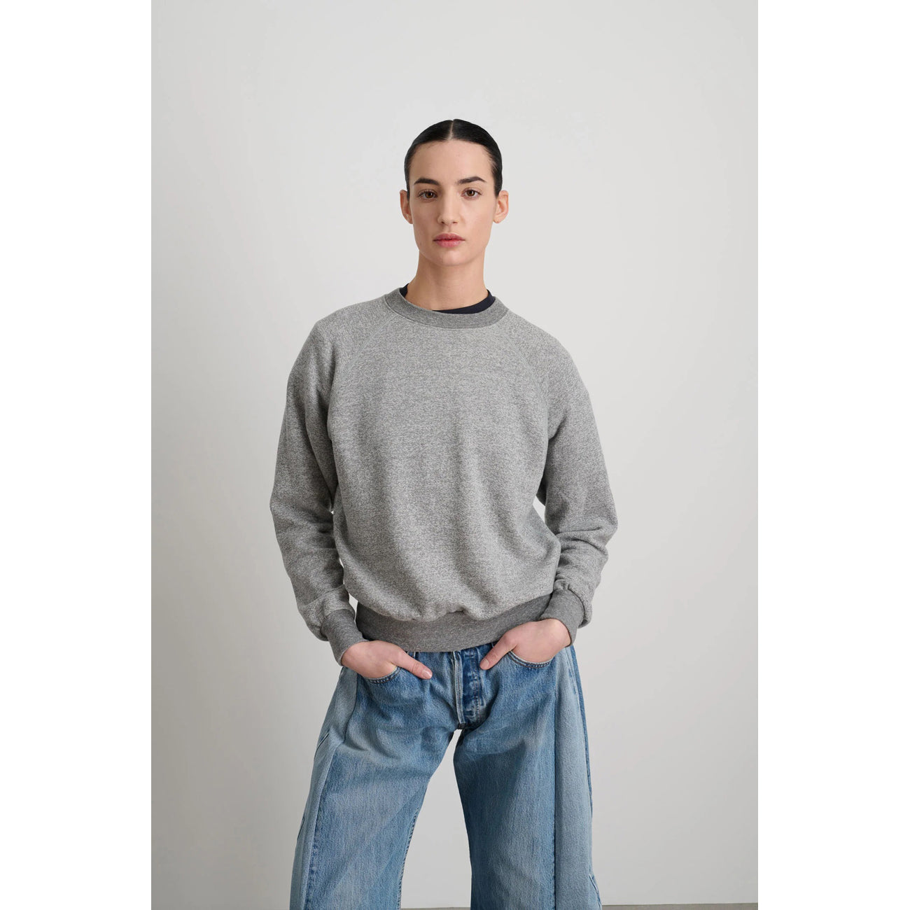 sweatshirt in grey heather