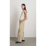 reworked culotte in vintage khaki