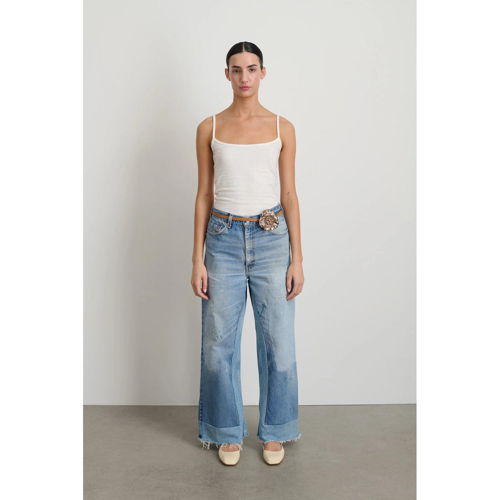 reworked culotte in vintage indigo
