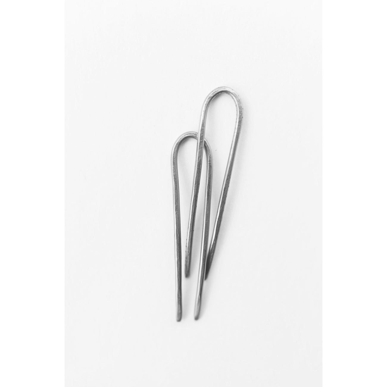 silver tiny duo hair pins