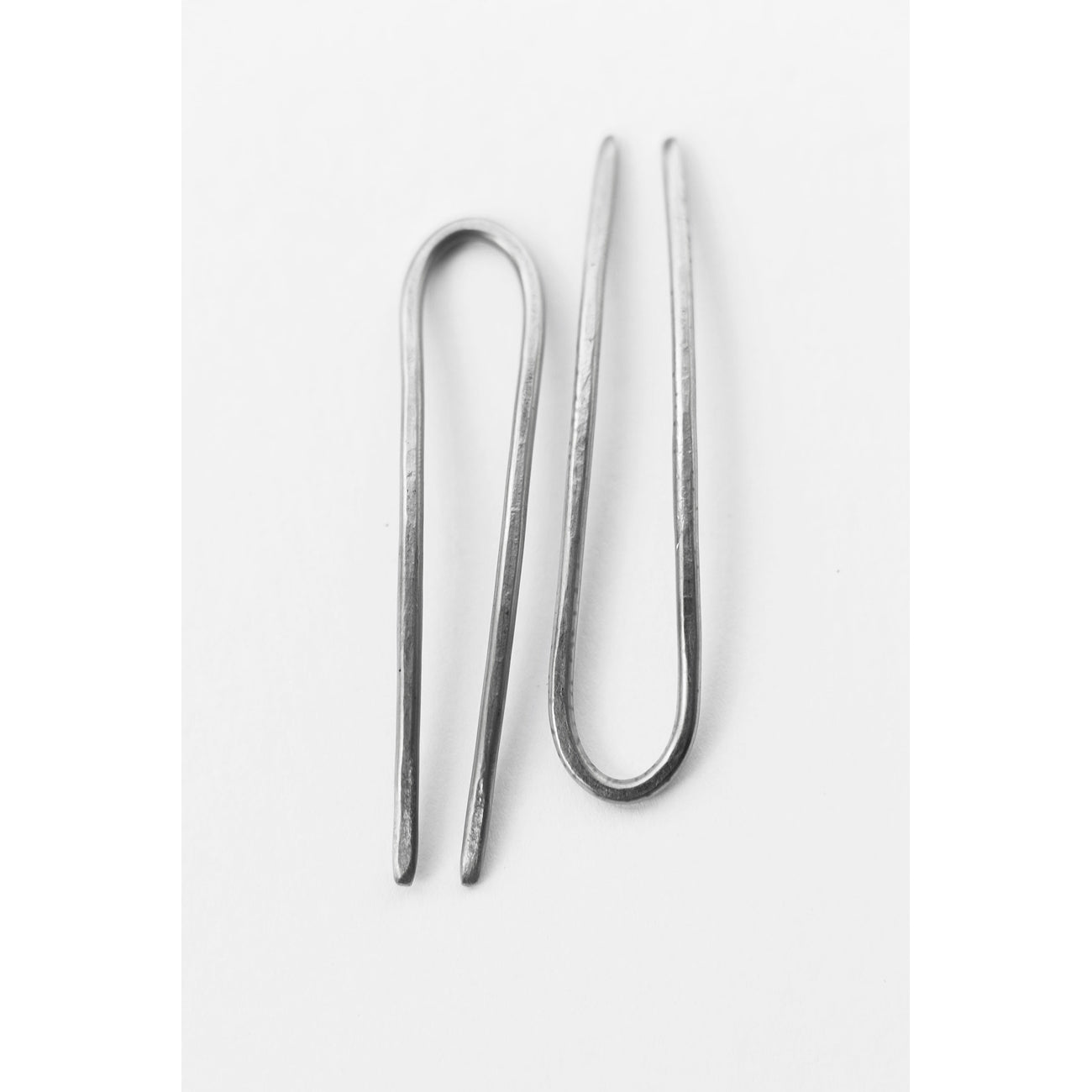 silver tiny duo hair pins