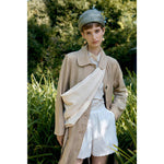 pleated crossbody bag in ivory
