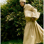 quilted tote bag in butter