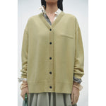 classic cardigan in butter