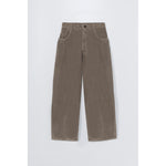 corduroy baggy pants in cobblestone
