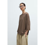 oversized t-shirt in deep taupe