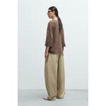 oversized t-shirt in deep taupe