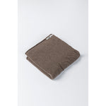 merino wool shawl in deep taupe