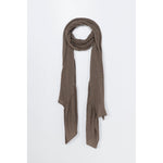 merino wool shawl in deep taupe