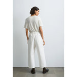 straight pants in off-white