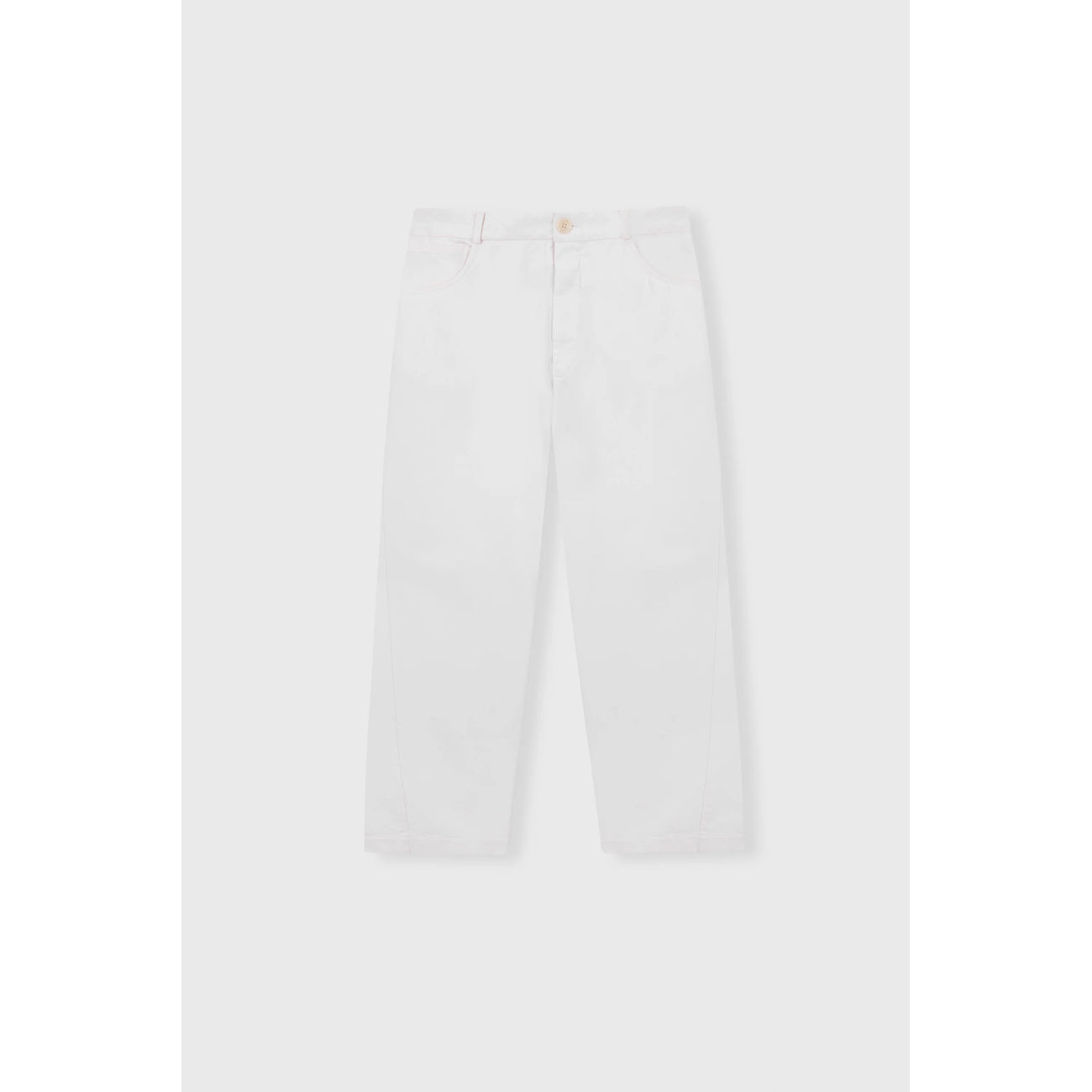 straight pants in off-white