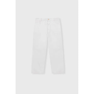 straight pants in off-white