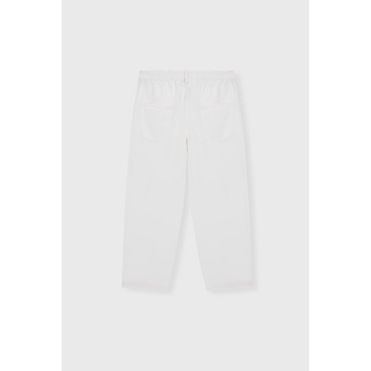 straight pants in off-white