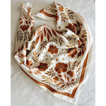 silk bandana in desert floral