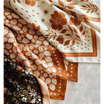 silk bandana in desert floral