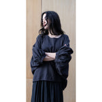 rage gathered top in carbon
