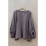rage gathered top in hazel