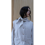 rire quilted vest in pearl