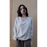 rameau long sleeve top in ecru