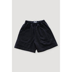 field short in faded black
