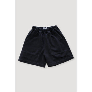 field short in faded black