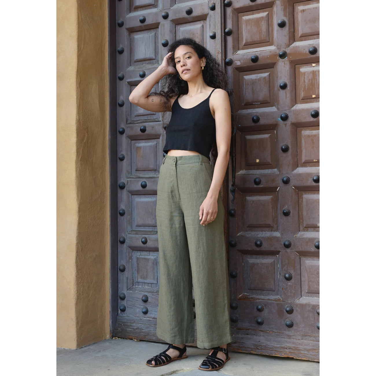 avery trouser in sage