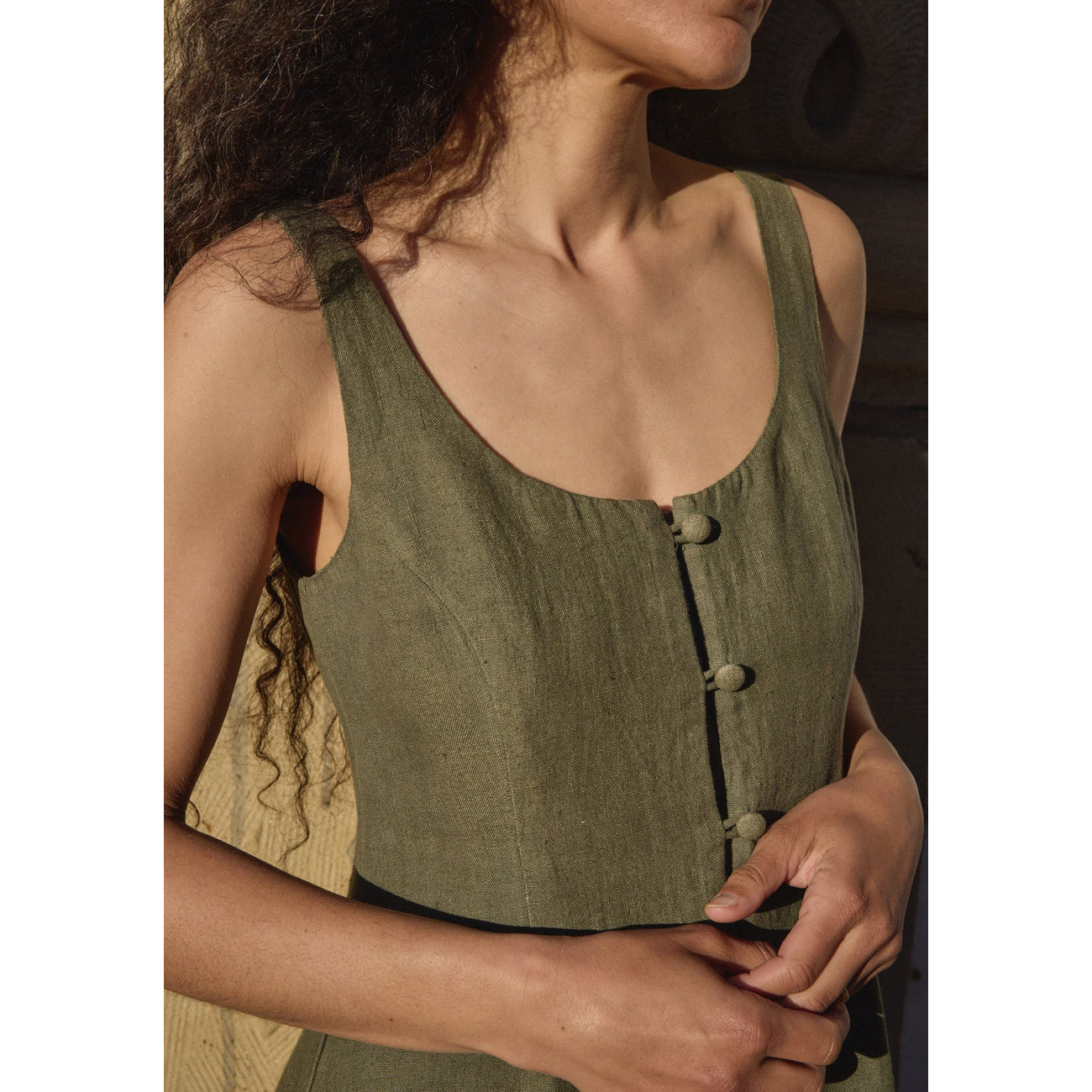 dalia dress in sage