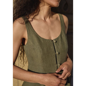 dalia dress in sage