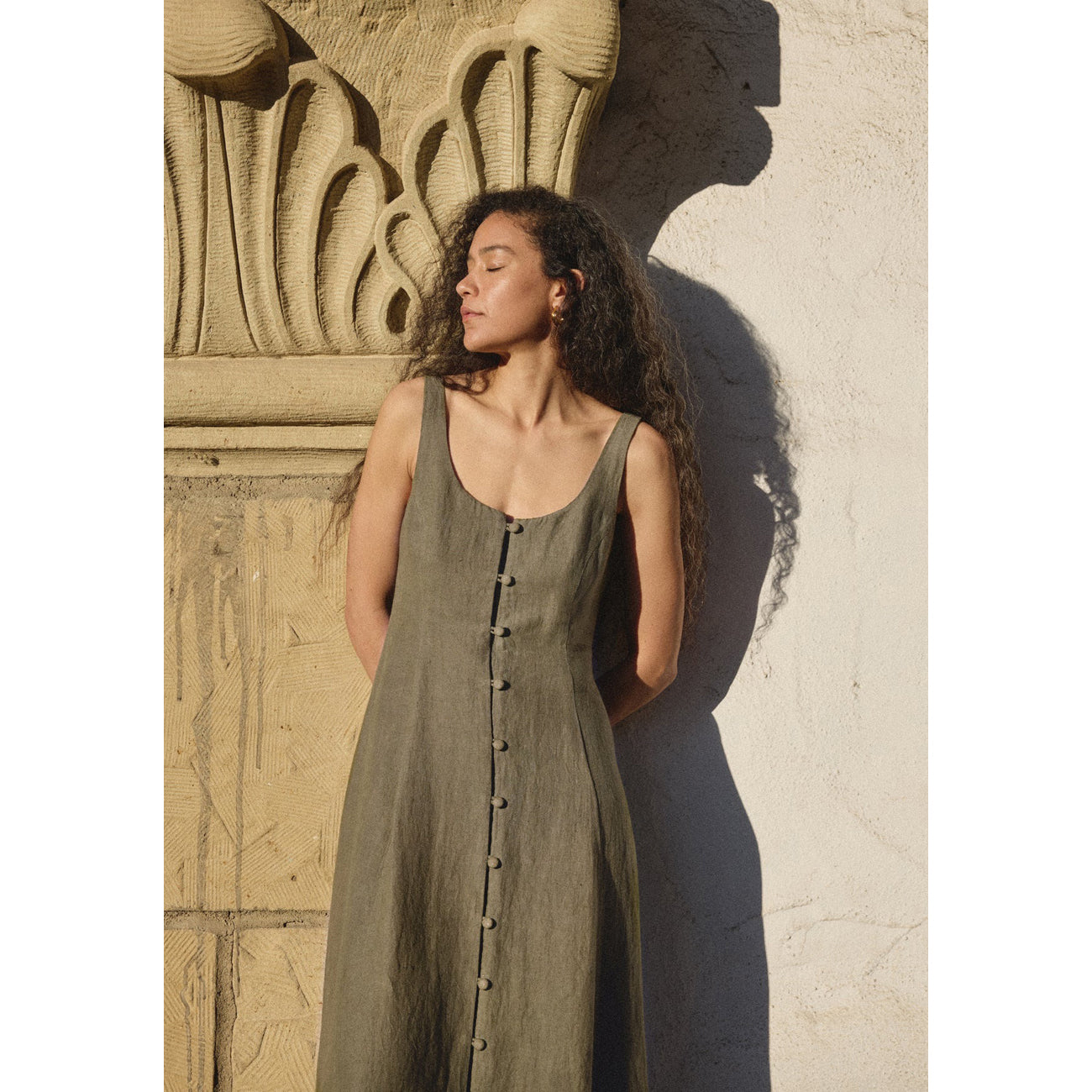 dalia dress in sage
