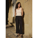 pointelle scoop tank in natural