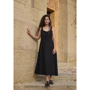 dalia dress in black