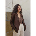 everyday blazer in walnut