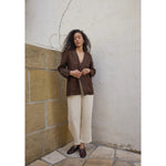 everyday blazer in walnut