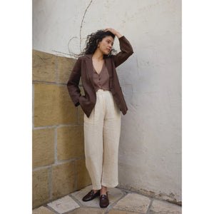 everyday blazer in walnut