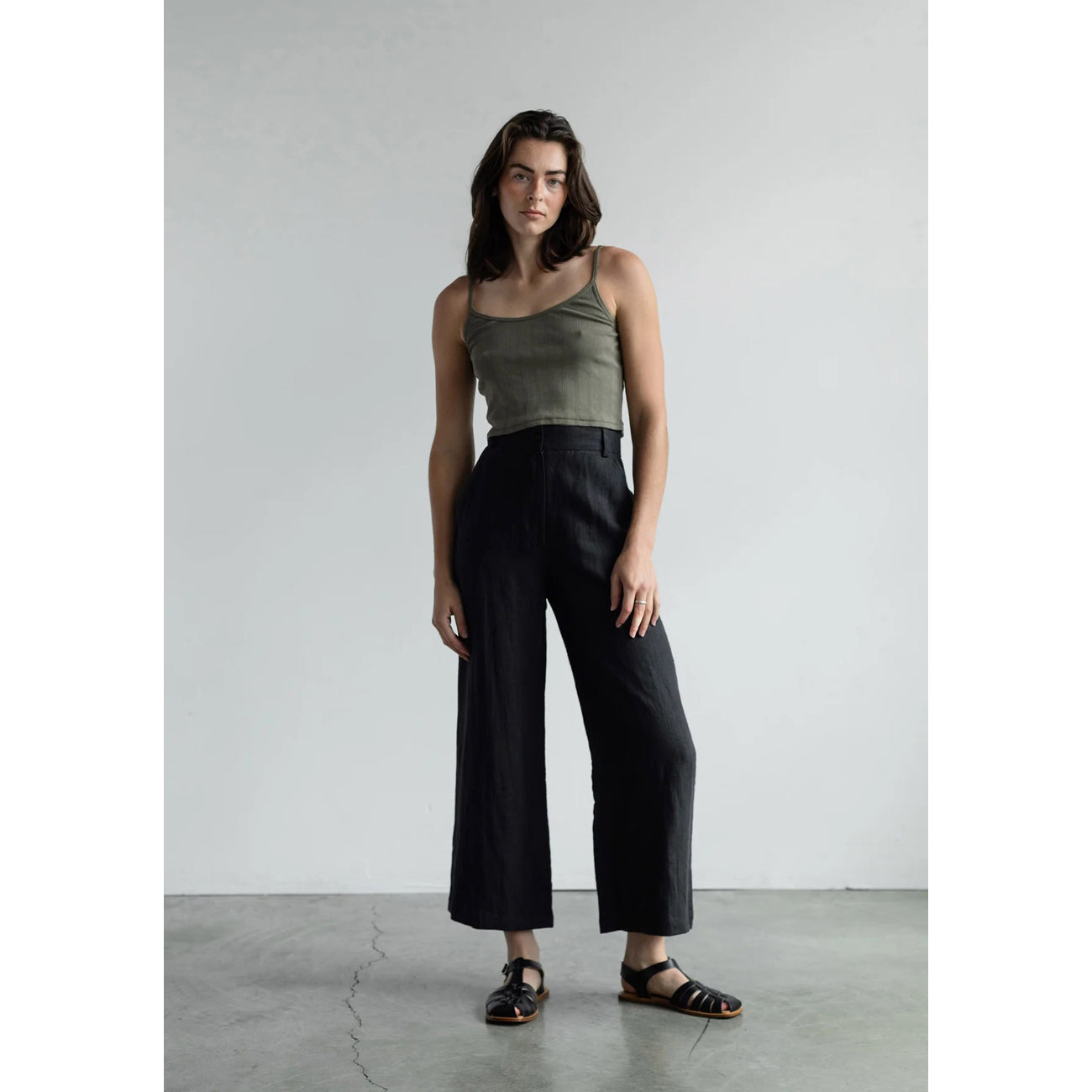 avery trouser in black